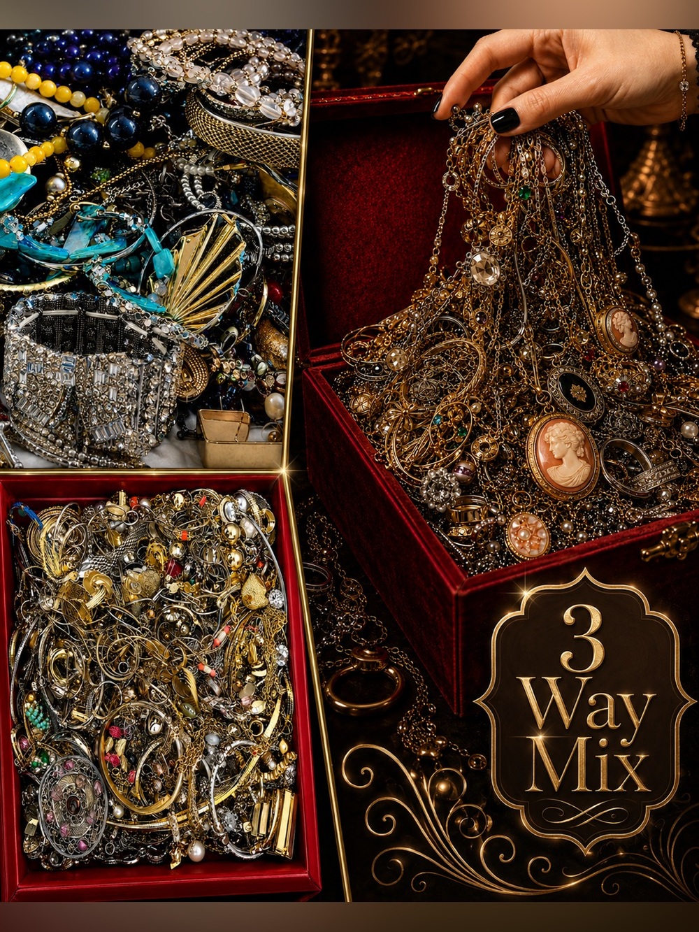 🚨 5 LB 3-Way Jewelry Lot | Tangled + Curated + Organic Pull | Reseller - Picture 1 of 15
